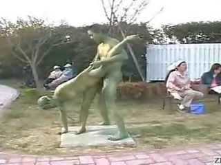 Jepang aneh statue kotor video